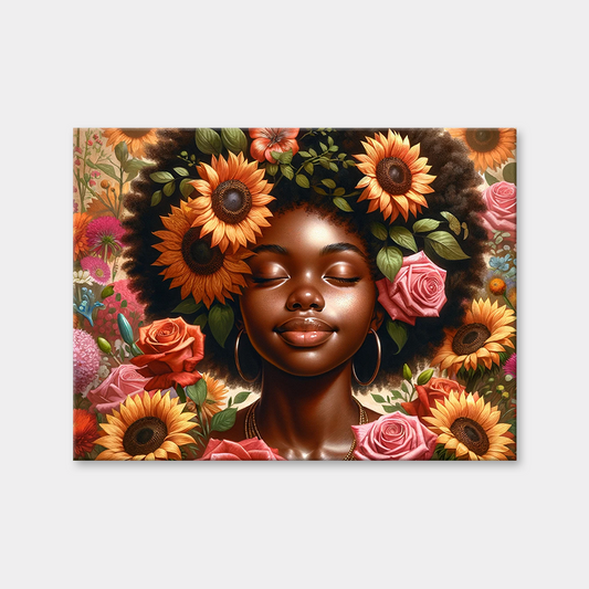 Strength and Grace Blooming Portraits Diamond Painting