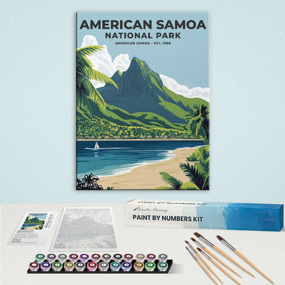 American Samoa National Park Heritage Edition | Paint by Numbers Kit