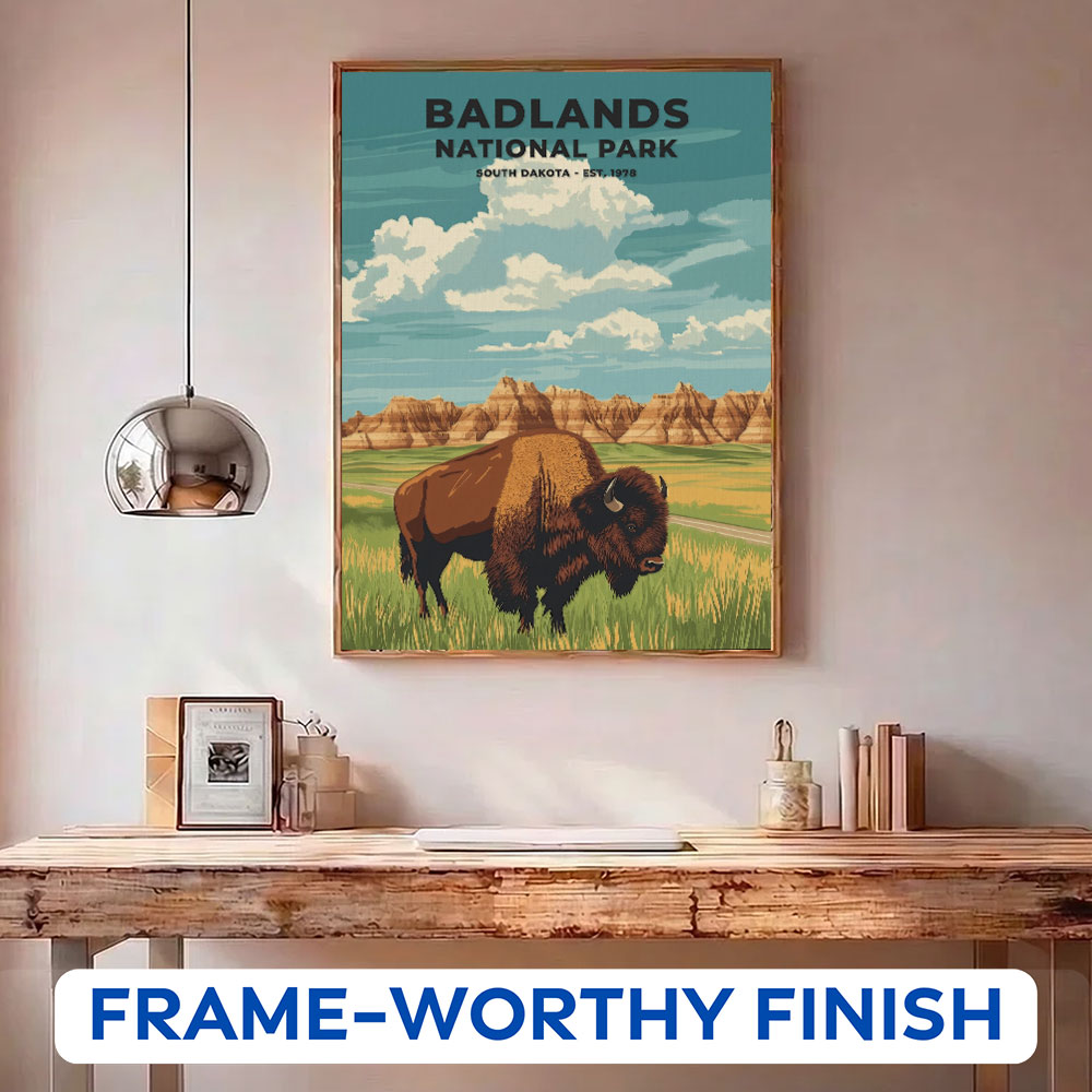 Badlands-Nationalpark Heritage Edition | Malen nach Zahlen-Set