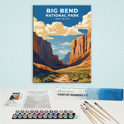 Big Bend National Park Heritage Edition | Paint by Numbers Kit
