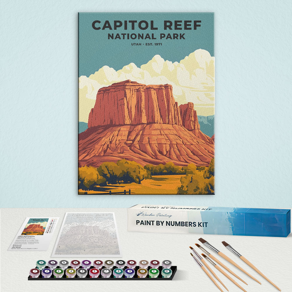Capitol Reef National Park Heritage Edition | Paint by Numbers Kit