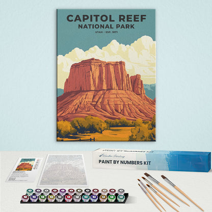 Capitol Reef National Park Heritage Edition | Paint by Numbers Kit