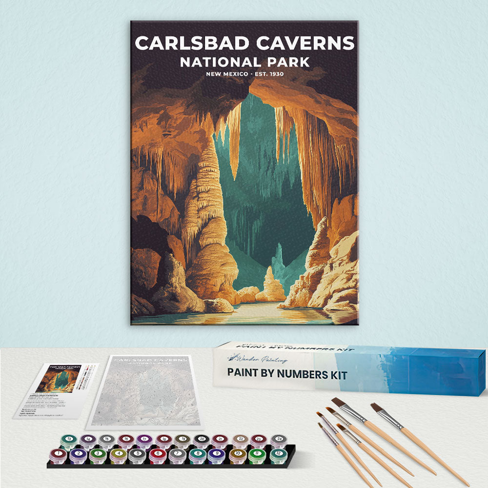 Carlsbad Caverns National Park Heritage Edition | Paint by Numbers Kit