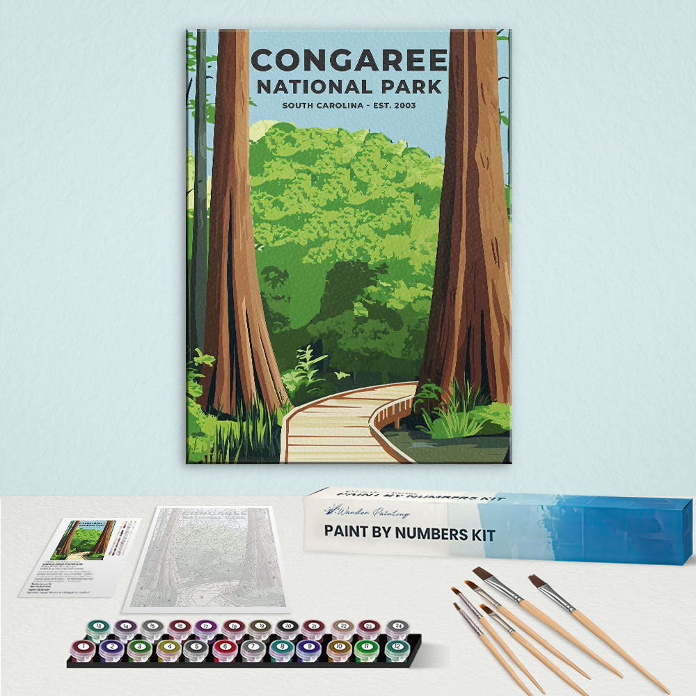 Congaree National Park Heritage Edition | Paint by Numbers Kit