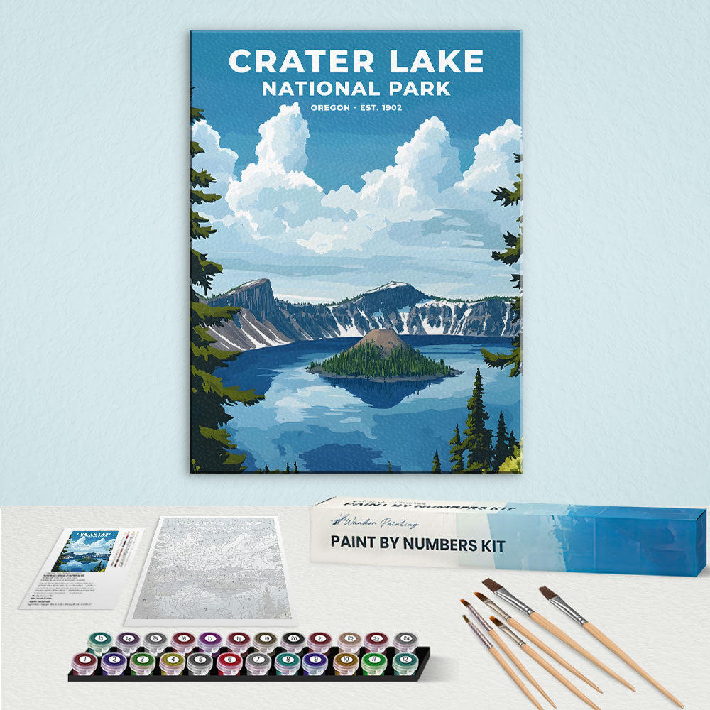 Crater Lake National Park Heritage Edition | Paint by Numbers Kit