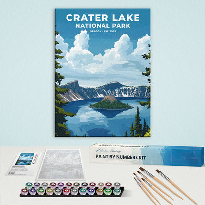 Crater Lake National Park Heritage Edition | Paint by Numbers Kit