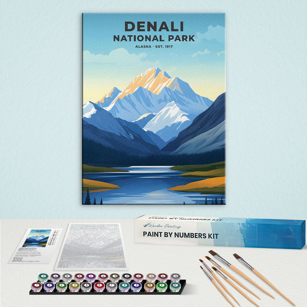 Denali National Park and Preserve Heritage Edition | Paint by Numbers Kit