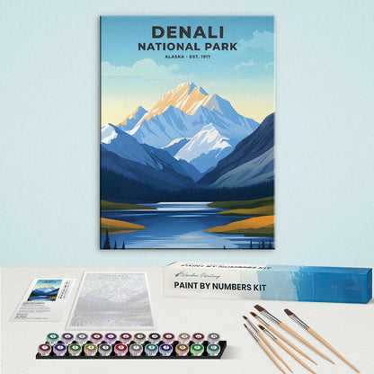Denali National Park and Preserve Heritage Edition | Paint by Numbers Kit