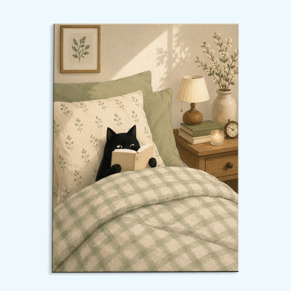 Cozy Bedroom Cat