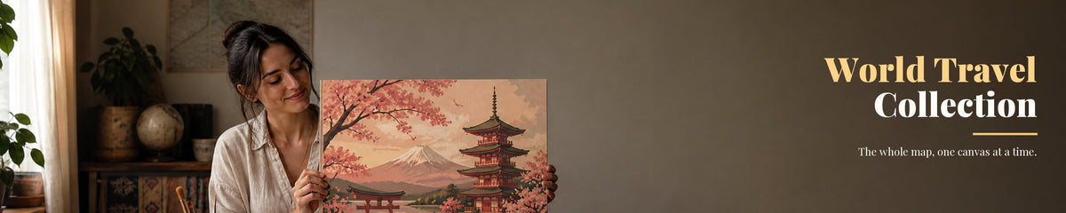 World Travel Collection. The whole map, one canvas at a time.