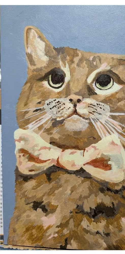 Painted by hand