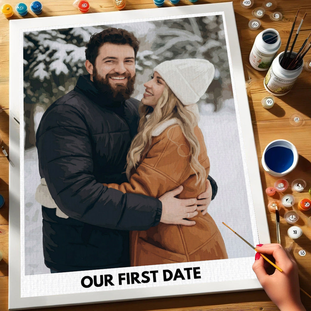 Date Night Kit For Couple | Custom Paint by Numbers