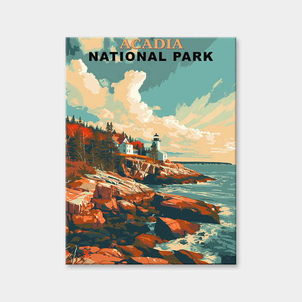 Diamantmalerei des Acadia-Nationalparks (Vintage Edition)