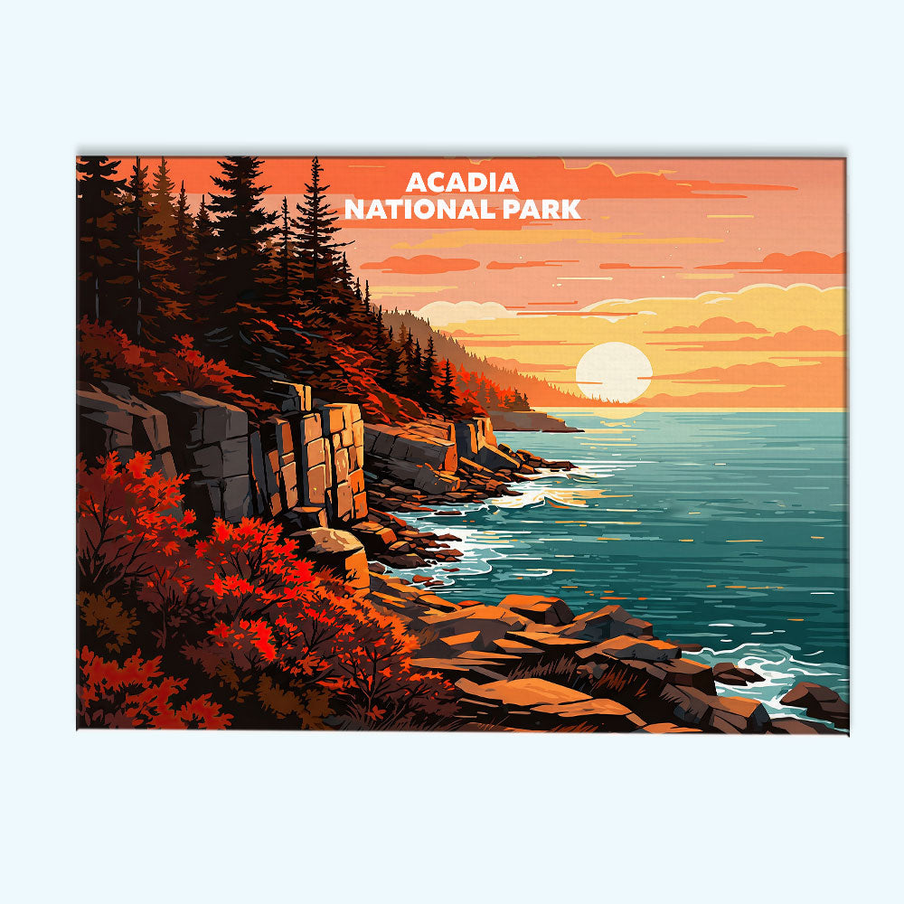 Acadia National Park - Landscape | Paint by Numbers Kit