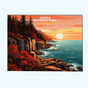 Acadia National Park - Landscape | Paint by Numbers Kit