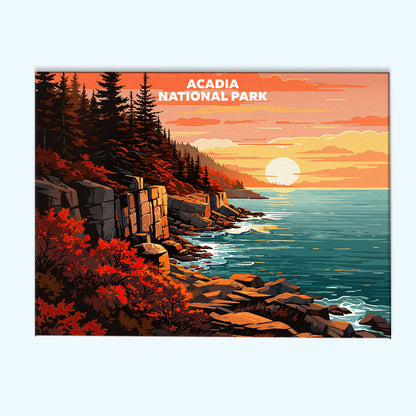 Acadia National Park - Landscape | Paint by Numbers Kit