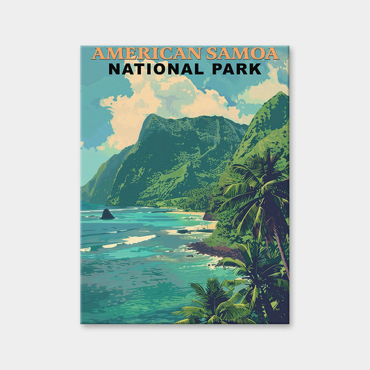 American Samoa National Park Diamond Painting (Vintage Edition)