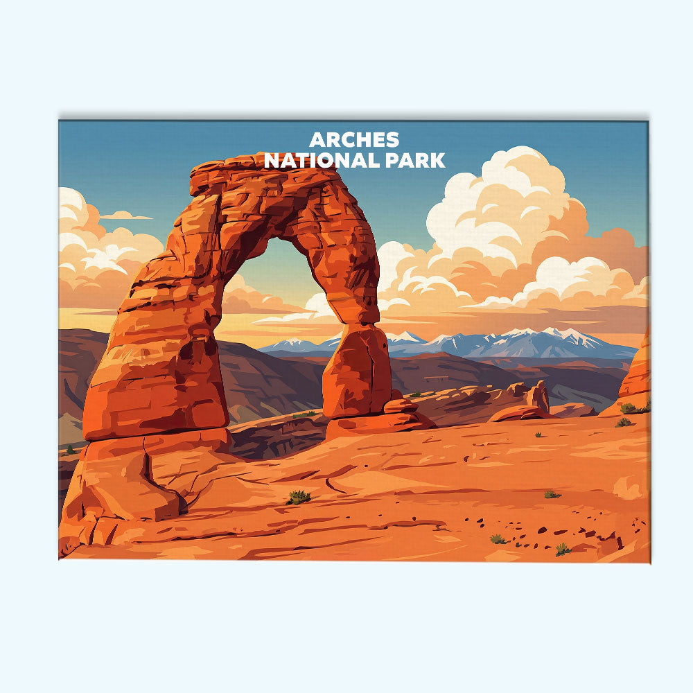 Arches National Park - Landscape | Paint by Numbers Kit