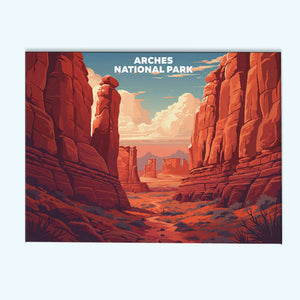 Arches National Park - Landscape | Paint by Numbers Kit