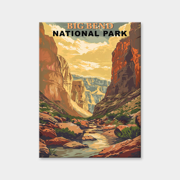 Diamantmalerei des Big Bend-Nationalparks (Vintage Edition)