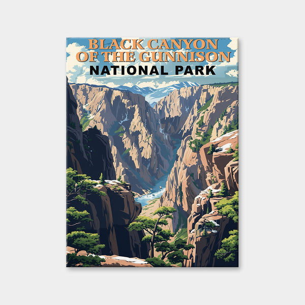 Diamantmalerei „Black Canyon of the Gunnison National Park“ (Vintage Edition)
