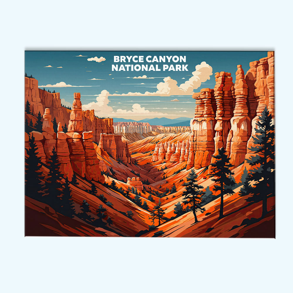 Bryce Canyon National Park - Landscape | Paint by Numbers Kit