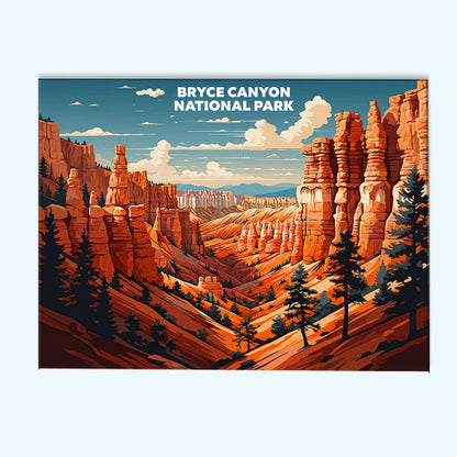 Bryce Canyon National Park - Landscape | Paint by Numbers Kit