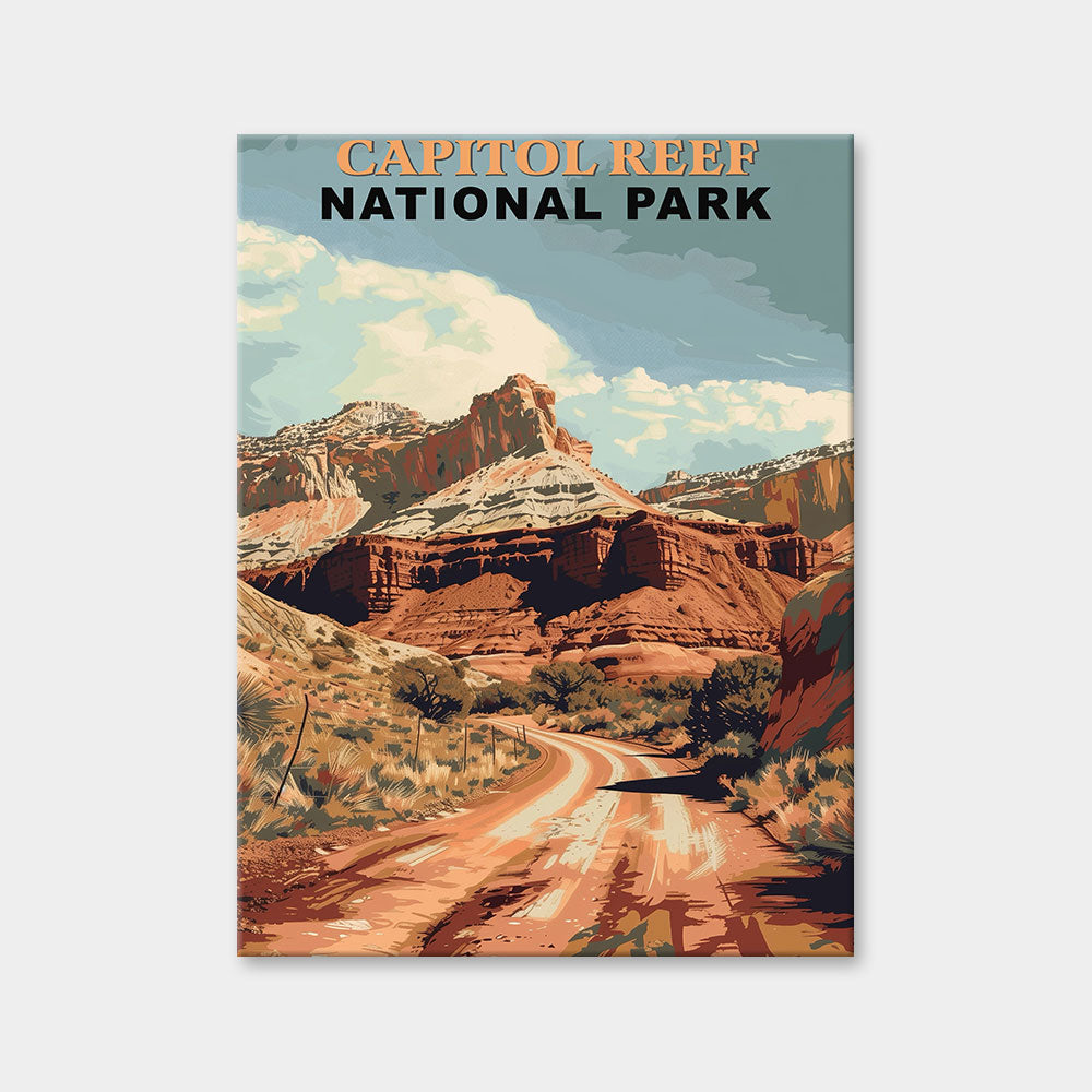 Capitol Reef National Park Diamond Painting (Vintage Edition)