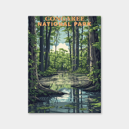 Congaree National Park Diamond Painting (Vintage Edition)