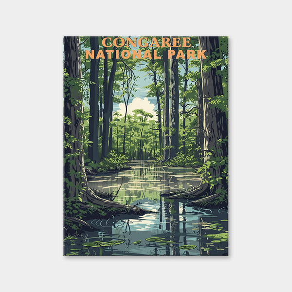 Diamantmalerei des Congaree-Nationalparks (Vintage Edition)