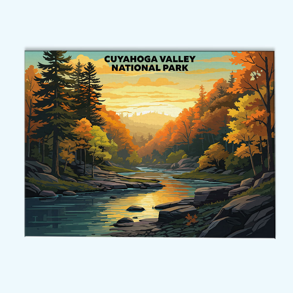 Cuyahoga Valley National Park - Landscape | Paint by Numbers Kit