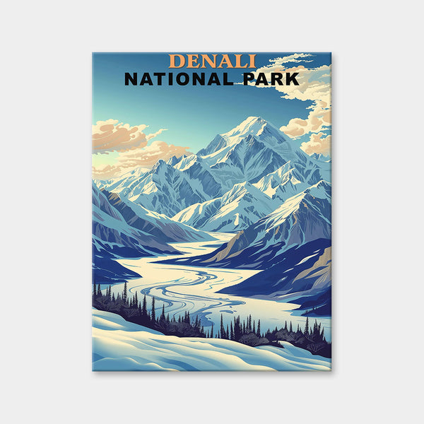 Diamantmalerei des Denali-Nationalparks (Vintage Edition)