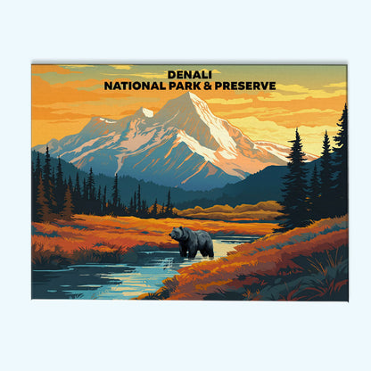 Denali National Park and Preserve - Landscape | Paint by Numbers Kit