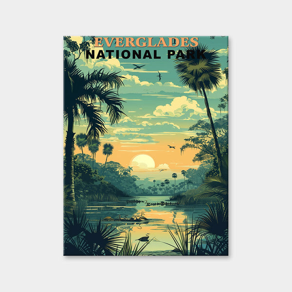 Diamantmalerei des Everglades-Nationalparks (Vintage Edition)