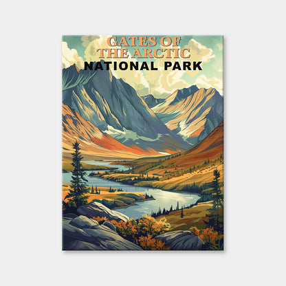 Gates of The Arctic National Park Diamond Painting (Vintage Edition)