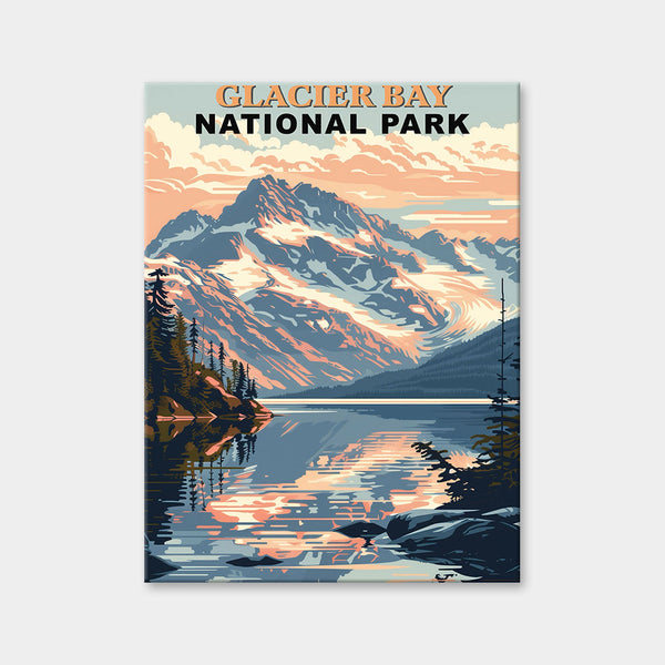 Diamantmalerei des Glacier-Bay-Nationalparks (Vintage Edition)