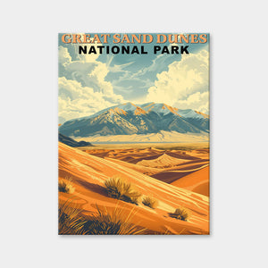 Diamantmalerei des Great Sand Dunes-Nationalparks (Vintage Edition)