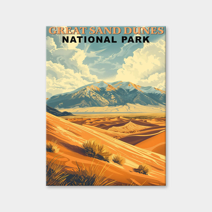 Diamantmalerei des Great Sand Dunes-Nationalparks (Vintage Edition)
