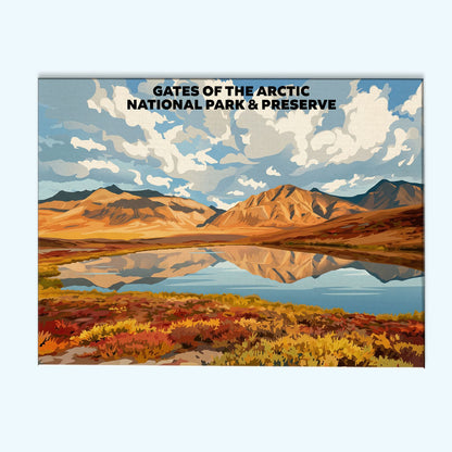 Gates of The Arctic National Park - Landscape | Paint by Numbers Kit
