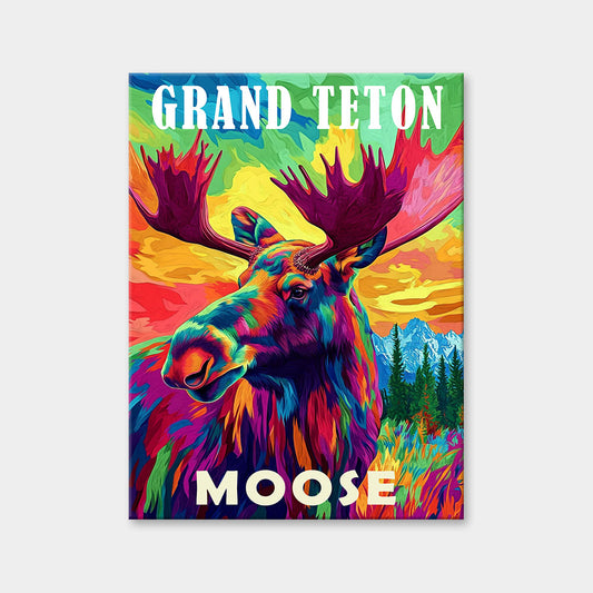 Grand Teton National Park Animal Diamond Painting