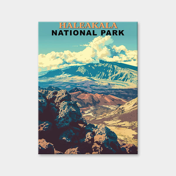 Diamantmalerei des Haleakala-Nationalparks (Vintage Edition)
