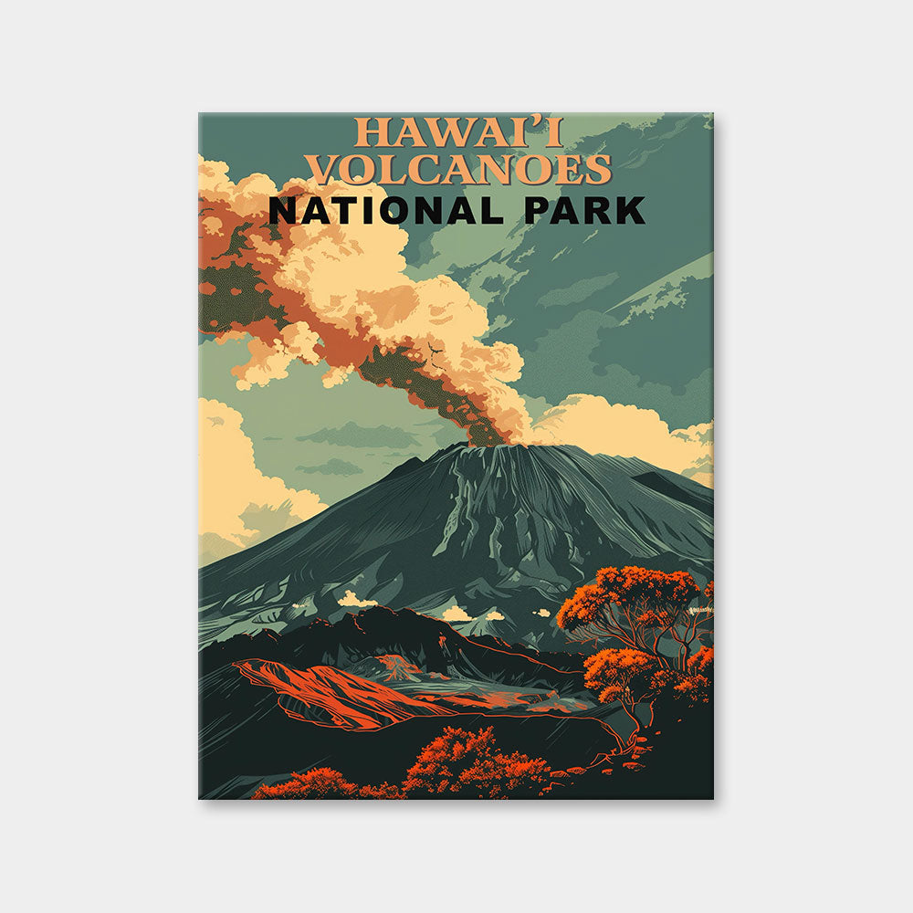 Hawai'i Volcanoes National Park Diamond Painting (Vintage Edition)