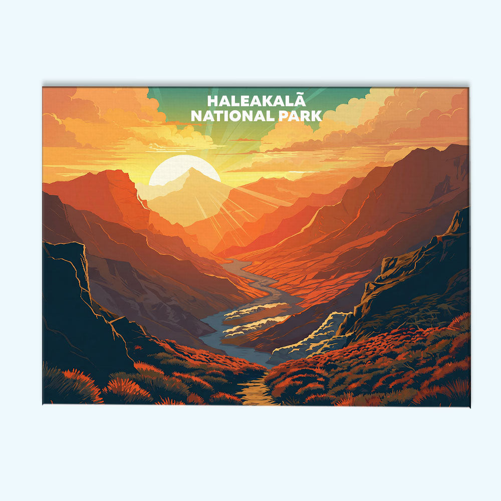 Haleakala National Park - Landscape | Paint by Numbers Kit