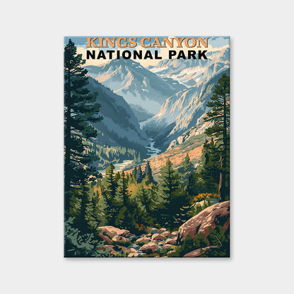 Kings Canyon National Park Diamond Painting (Vintage Edition)