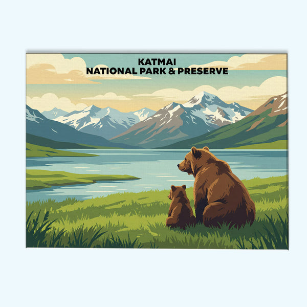 Katmai National Park - Landscape | Paint by Numbers Kit