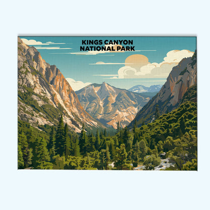 Kings Canyon National Park - Landscape | Paint by Numbers Kit