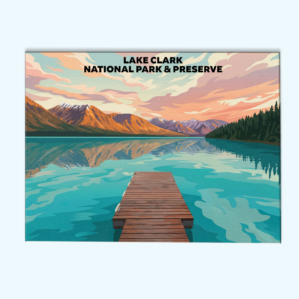 Lake Clark National Park - Landscape | Paint by Numbers Kit