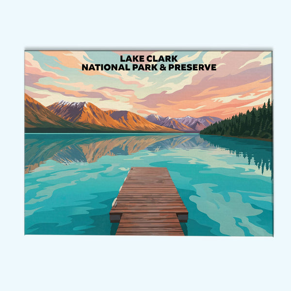 Lake Clark National Park - Landscape | Paint by Numbers Kit
