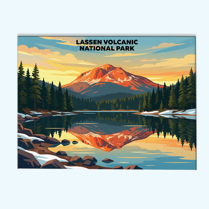 Lassen Volcanic National Park - Landscape | Paint by Numbers Kit
