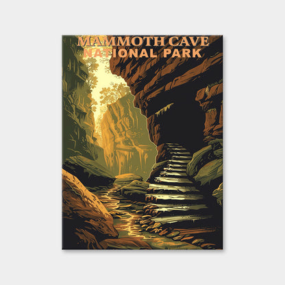 Mammoth Cave National Park Diamond Painting (Vintage Edition)